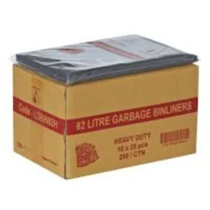BAG GARBAGE BLACK 75-82L 50PC