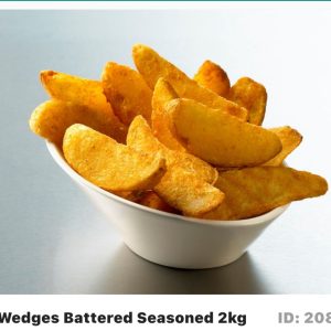 WEDGES BATTERED SEASONED